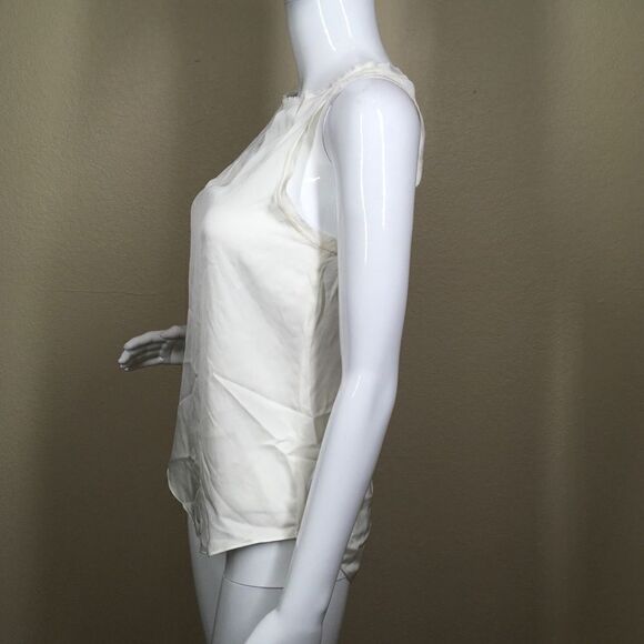 Theory Modern Racerback Silk Georgette Tank (C2) - Picture 5 of 8